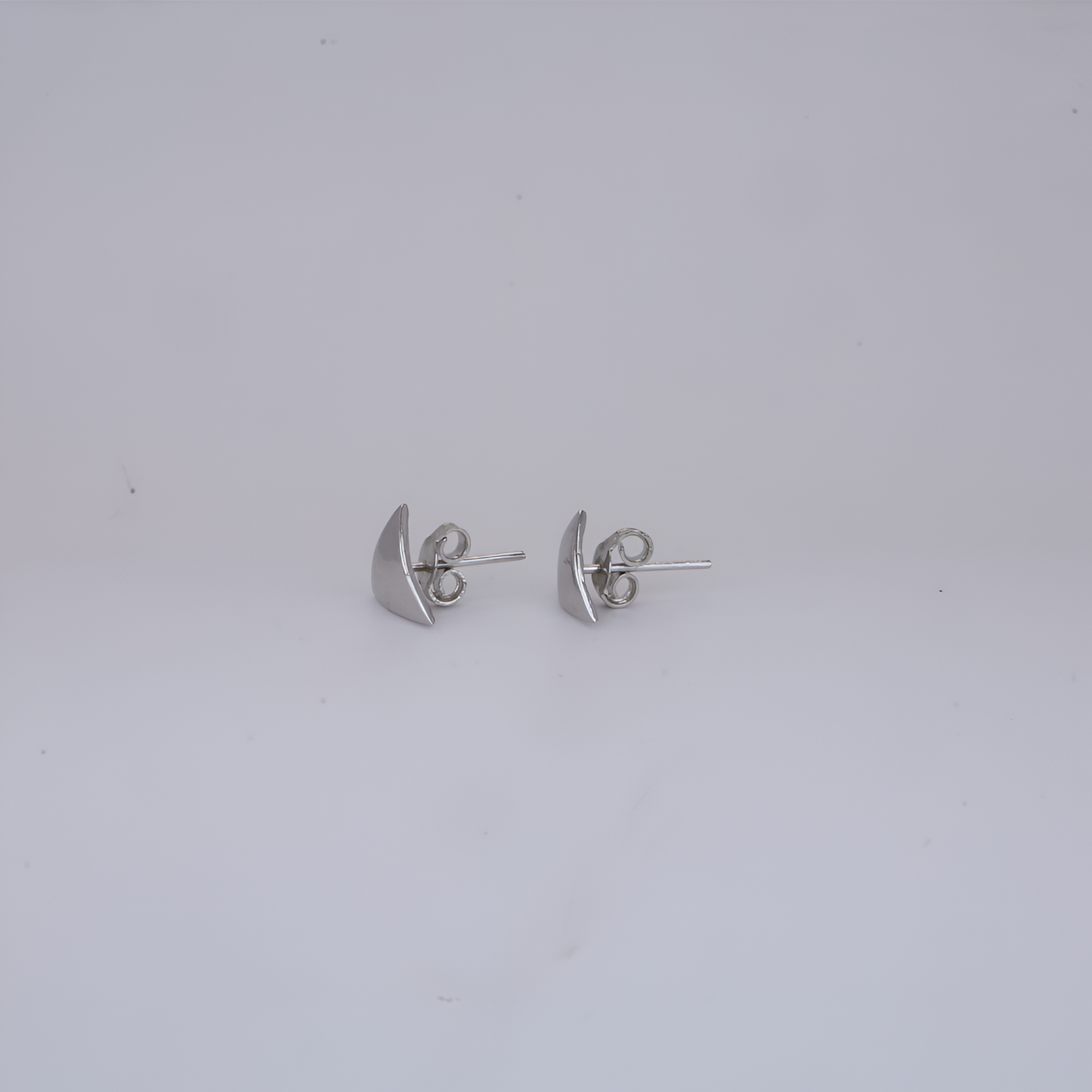 Prism Minimal Silver Stud Earrings