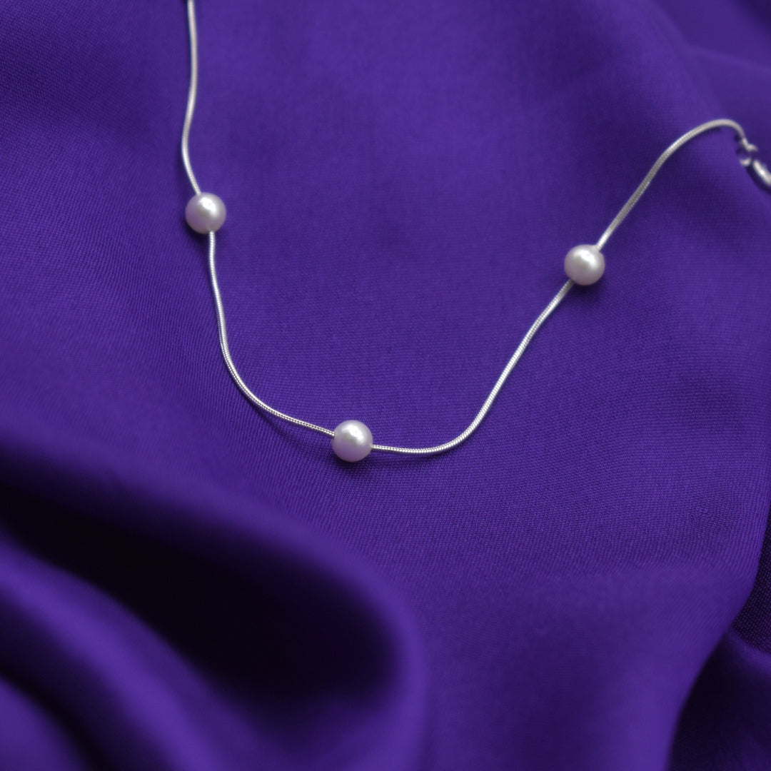 "Pearl Luster" 925 Silver Bracelet