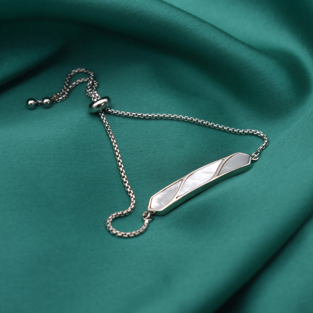 "Timeless Elegance" Crystal and Silver Bracelet