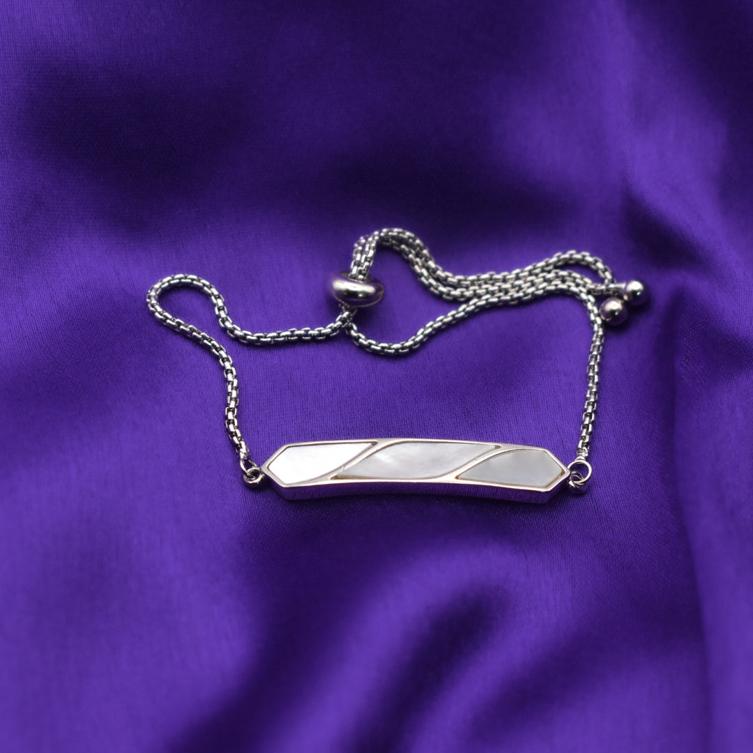 "Timeless Elegance" Crystal and Silver Bracelet