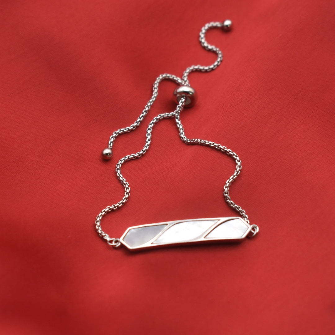"Timeless Elegance" Crystal and Silver Bracelet