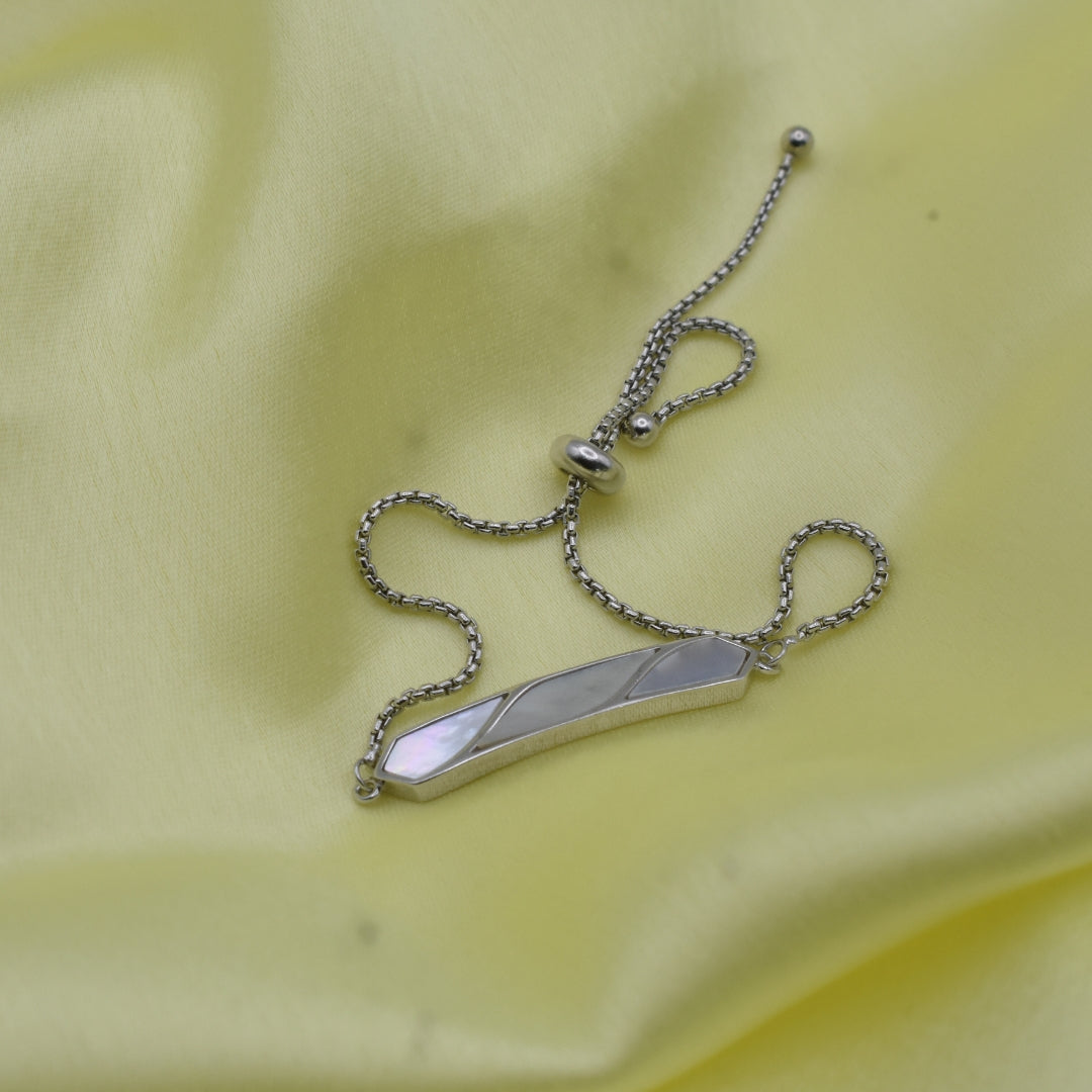 "Timeless Elegance" Crystal and Silver Bracelet
