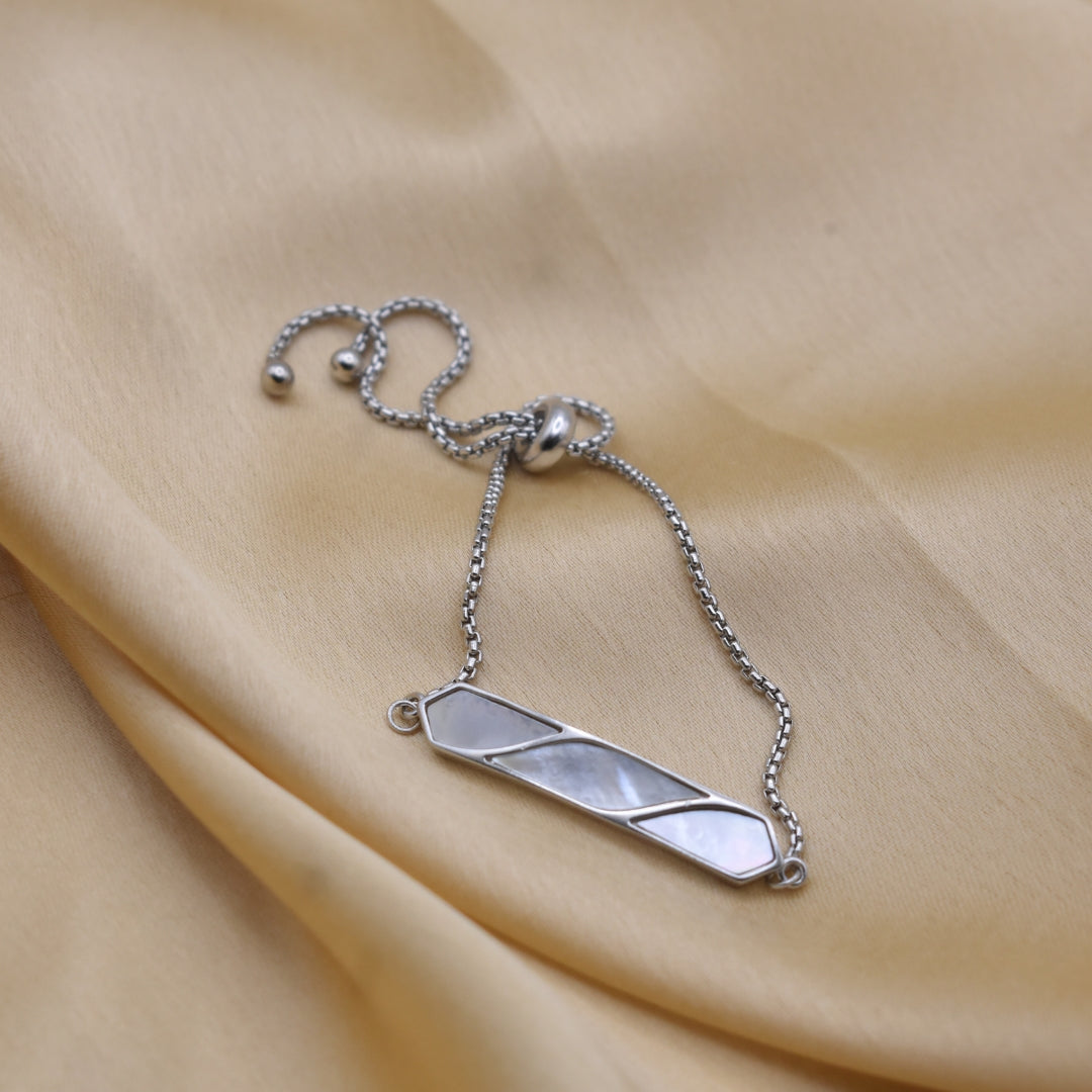 "Timeless Elegance" Crystal and Silver Bracelet