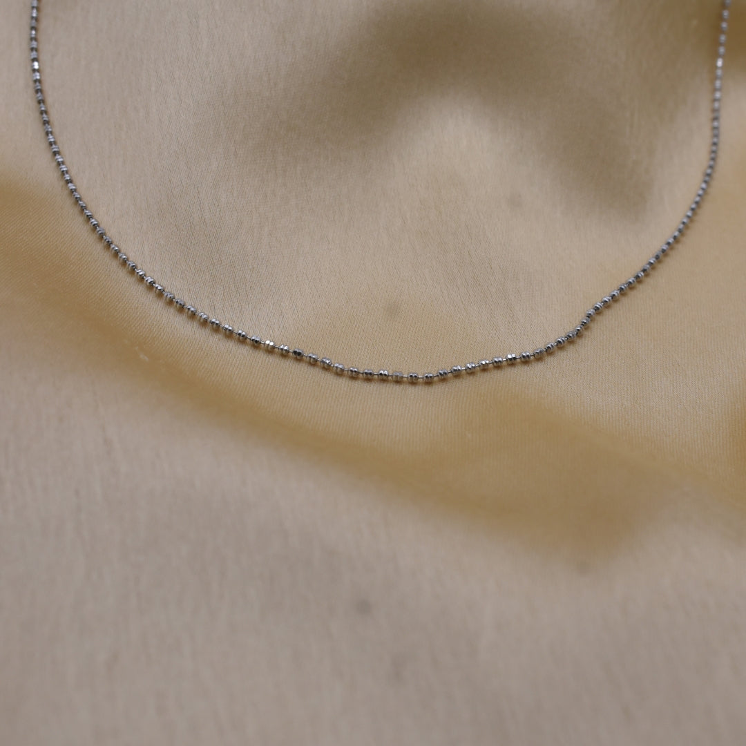 Classic Ball-Linked Silver Chain for Work