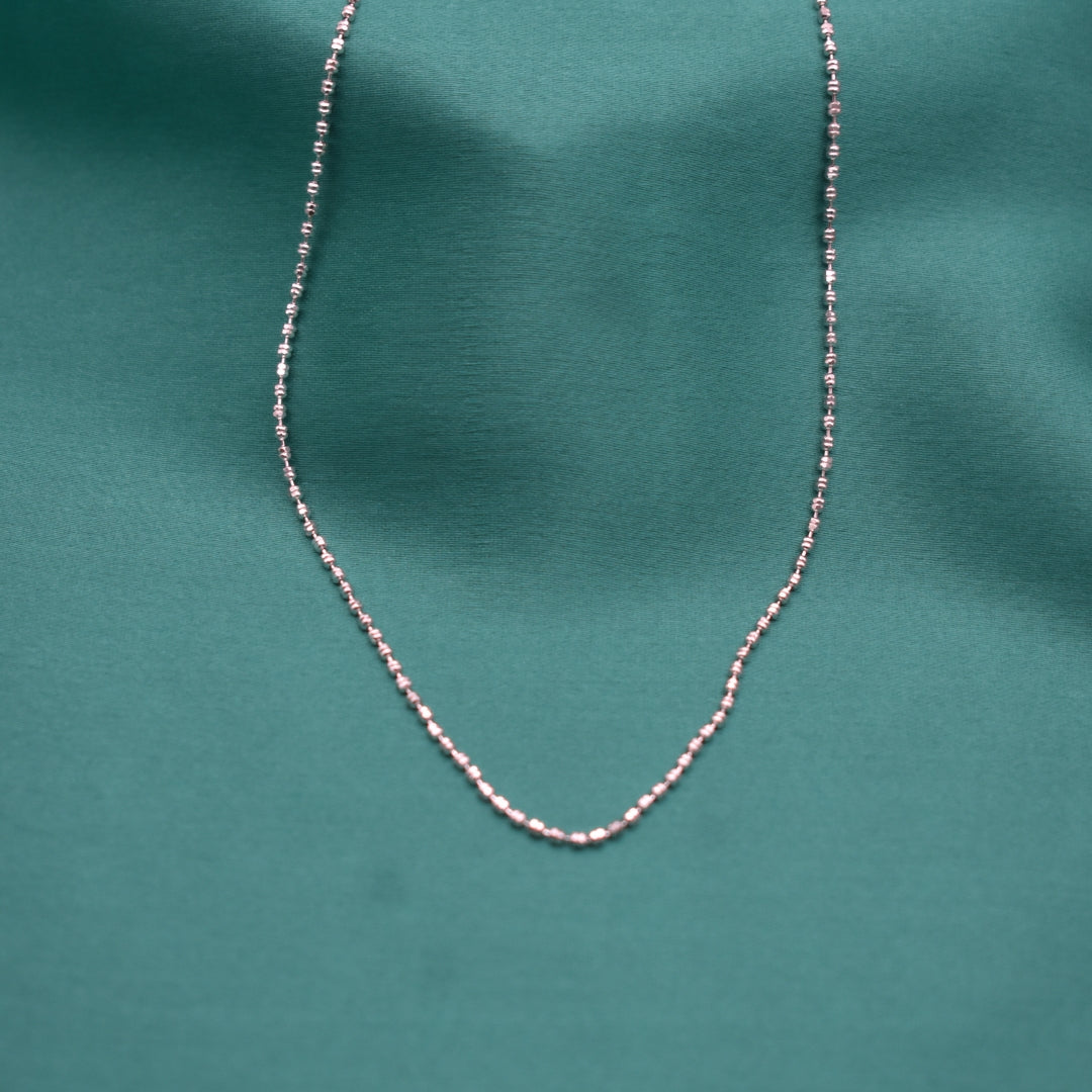 Classic Ball-Linked Silver Chain for Work