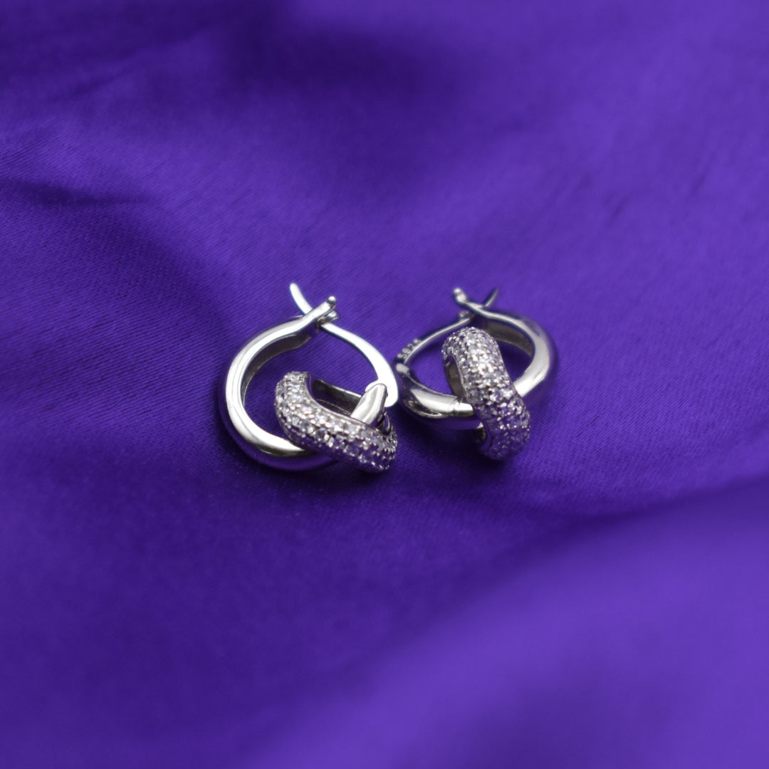Classic Spiral Hoop Sterling Silver Earrings