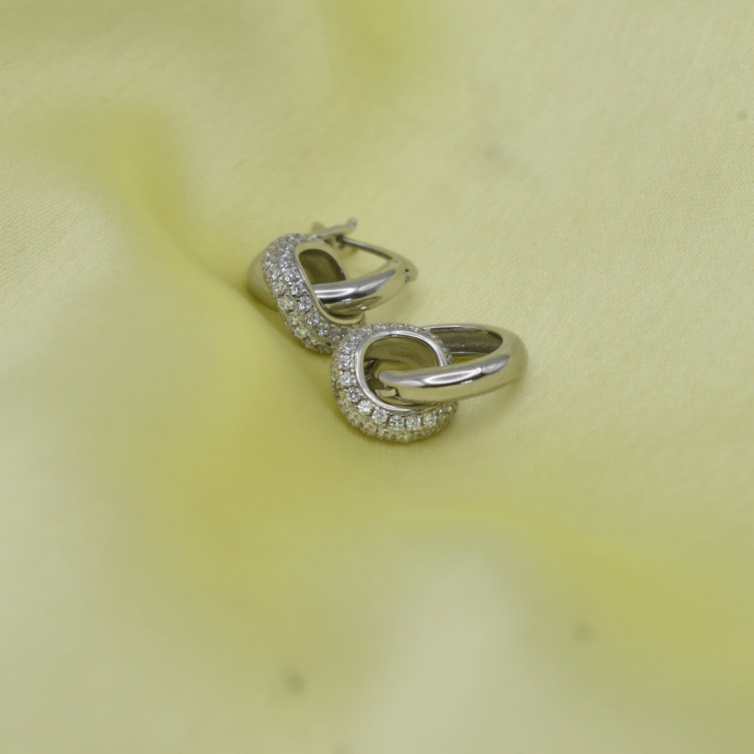 Classic Spiral Hoop Sterling Silver Earrings