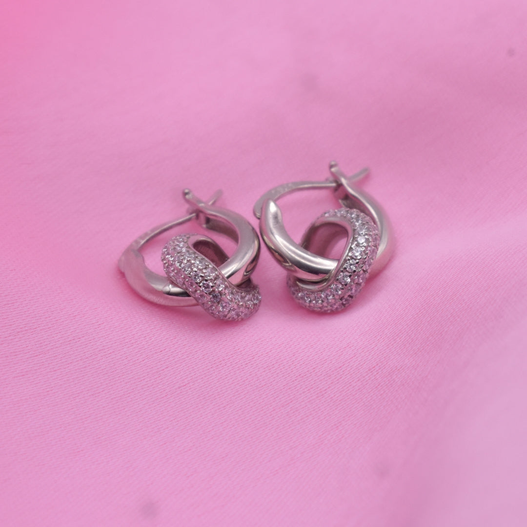 Classic Spiral Hoop Sterling Silver Earrings