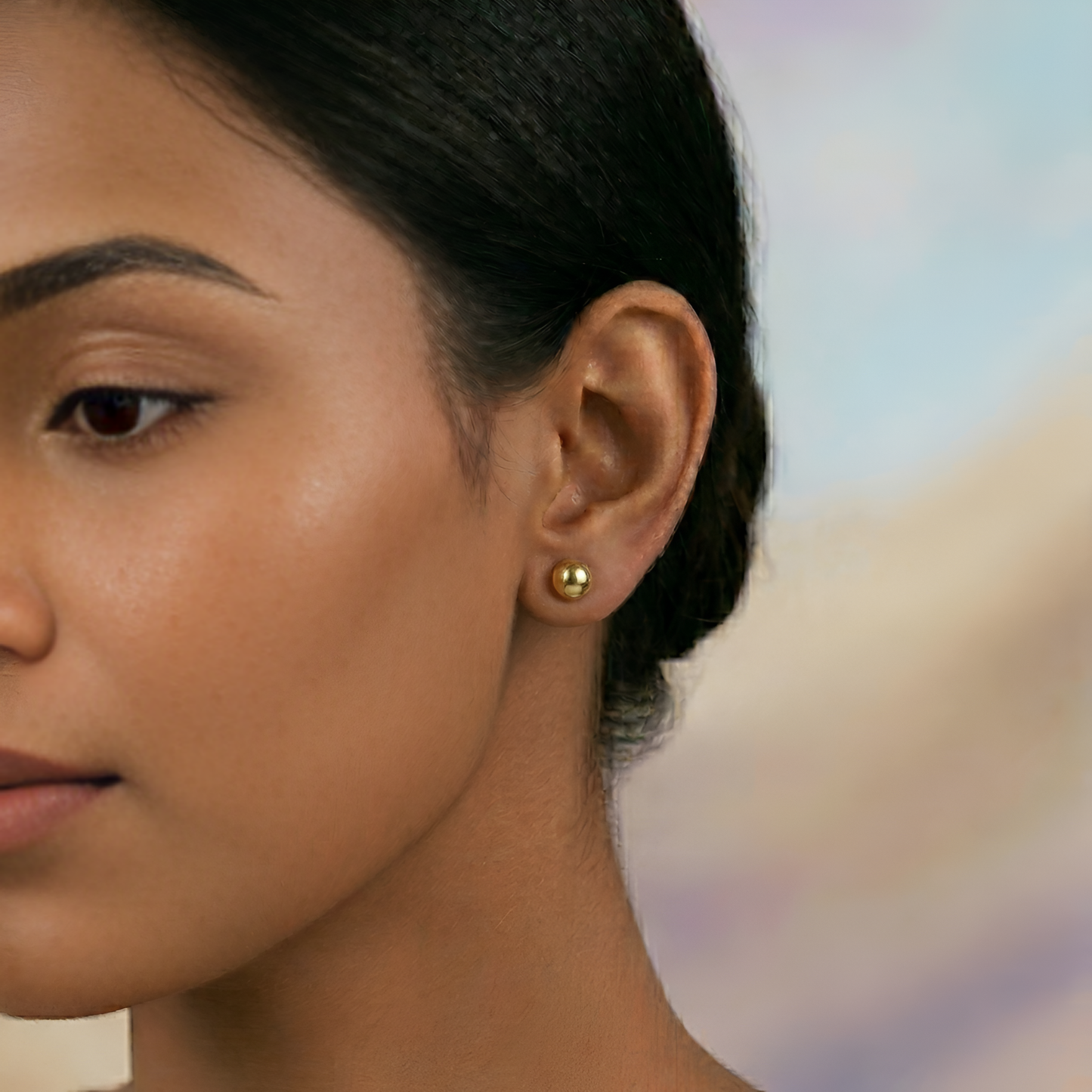 Mono Everyday Gold-Plated Stud Earrings