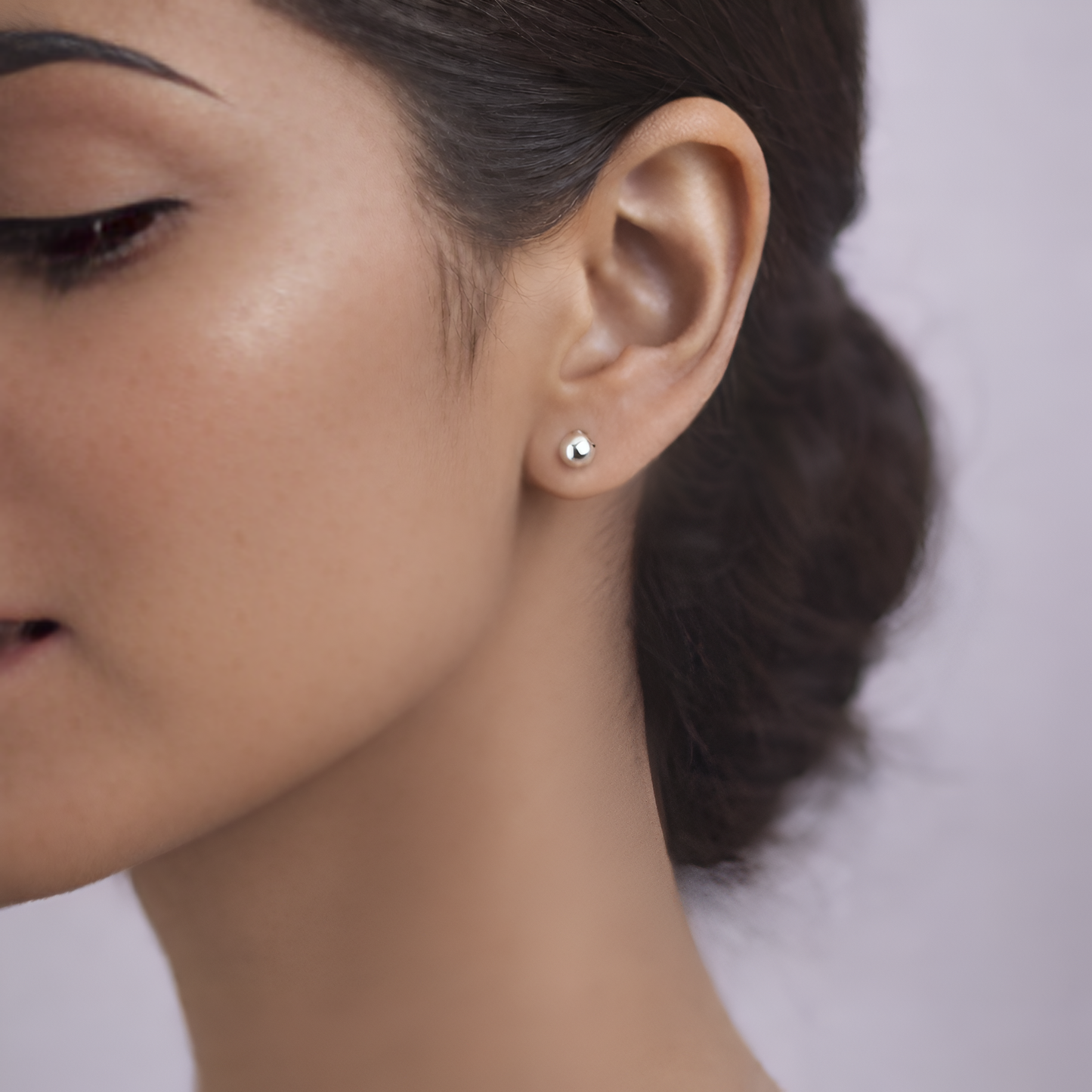 Mono Plain Silver Studs
