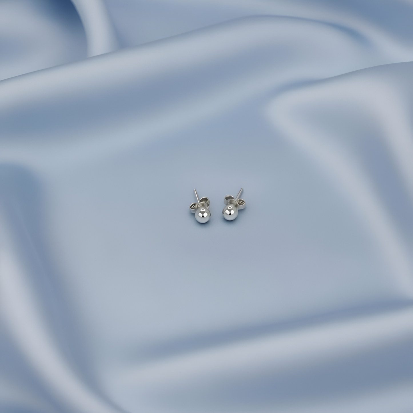 Mono Plain Silver Studs