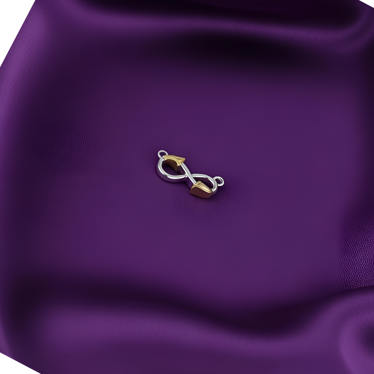 Golden Core Two-Tone Infinity Pendant