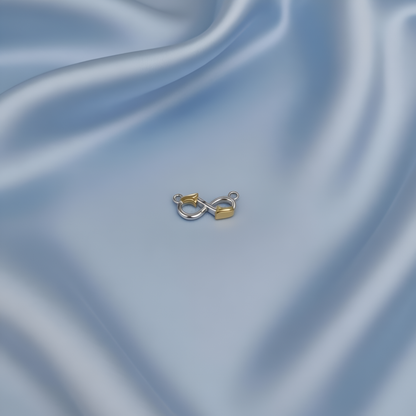 Golden Core Two-Tone Infinity Pendant