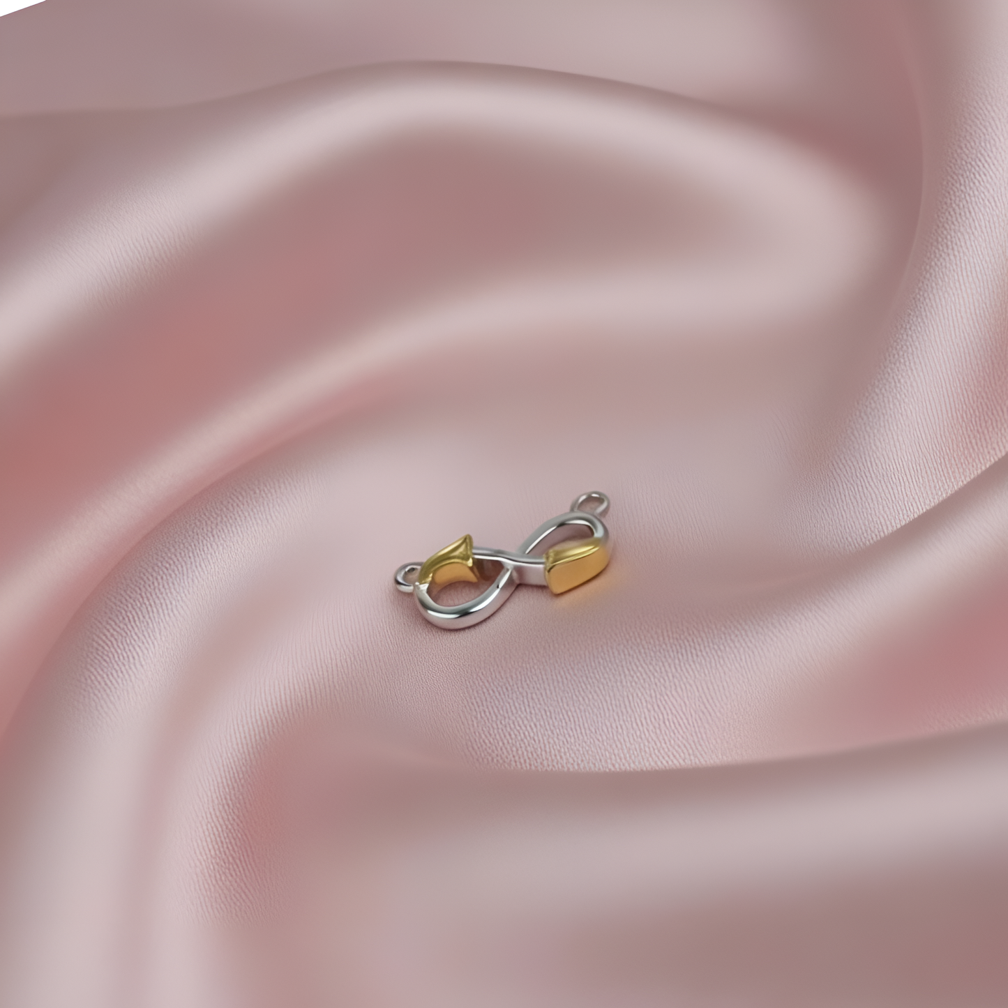 Golden Core Two-Tone Infinity Pendant