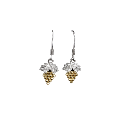 Honey Leaf Nature-Inspired Silver Earrings