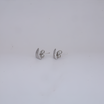 Prism Minimal Silver Stud Earrings
