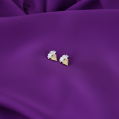 Honey Bud Minimal Silver Studs