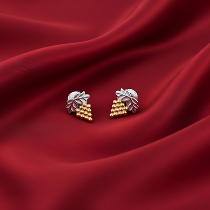 Honey Bud Minimal Silver Studs