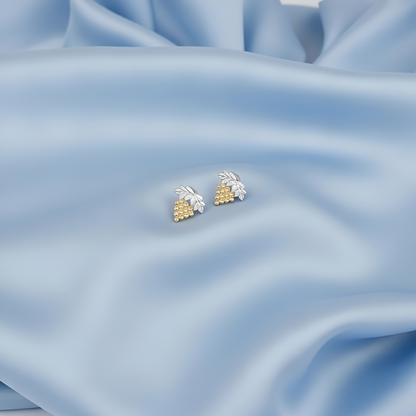 Honey Bud Minimal Silver Studs