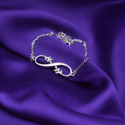 "Infinity Symbol" 925 Silver Bracelet