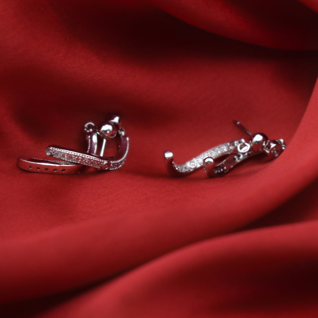 Minimalist Bar Sterling Silver Earrings