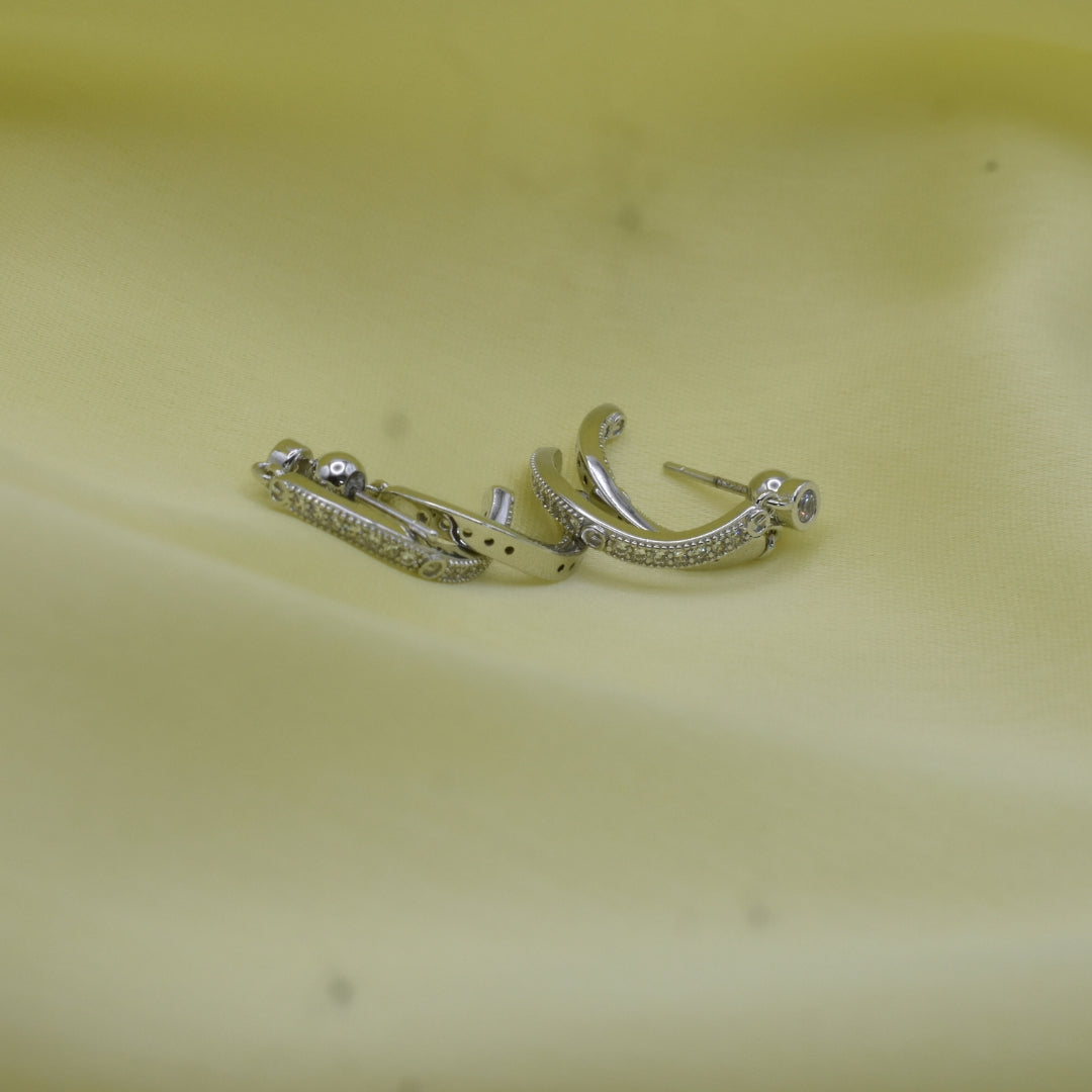 Minimalist Bar Sterling Silver Earrings