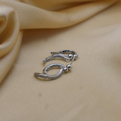 Minimalist Bar Sterling Silver Earrings