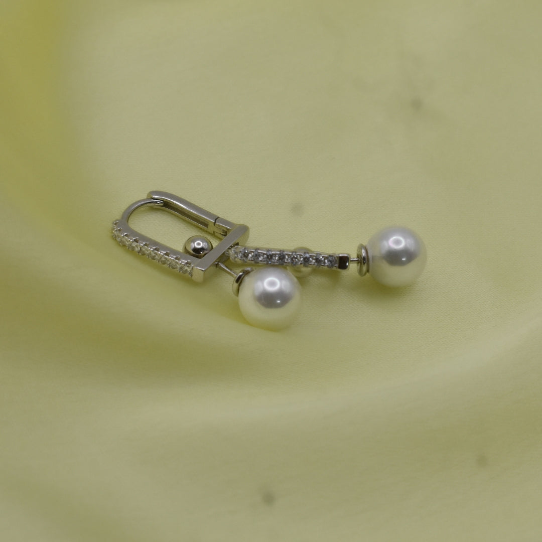 Timeless Pearl Drop Sterling Silver Earrings