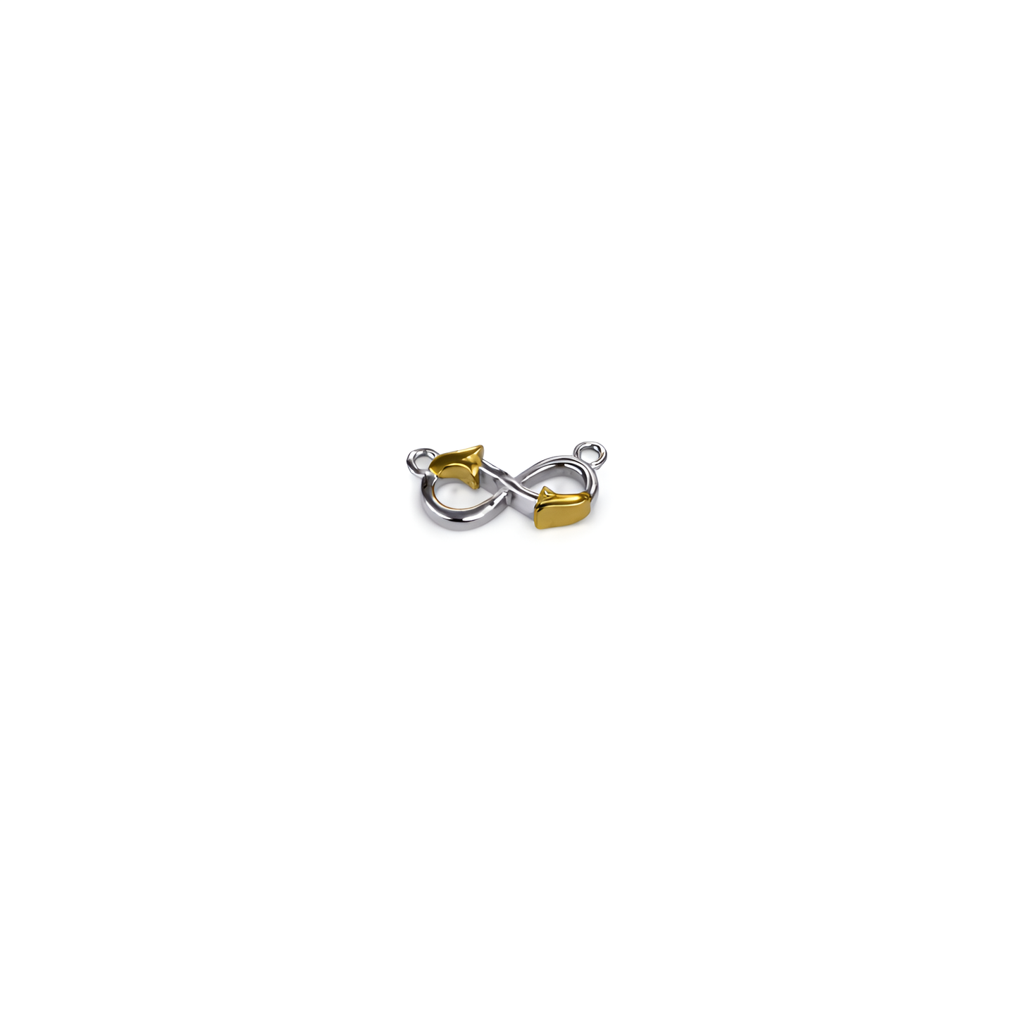 Golden Core Two-Tone Infinity Pendant