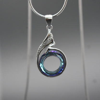 Azure Orbit Silver Pendant