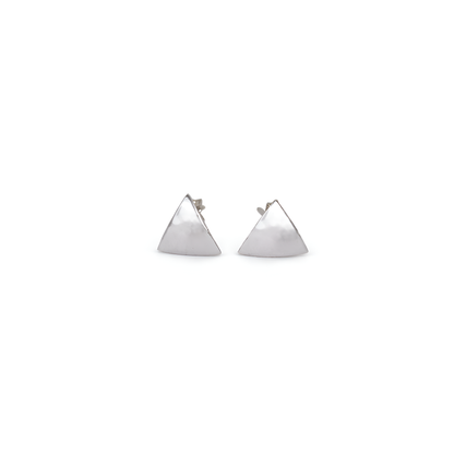 Prism Minimal Silver Stud Earrings