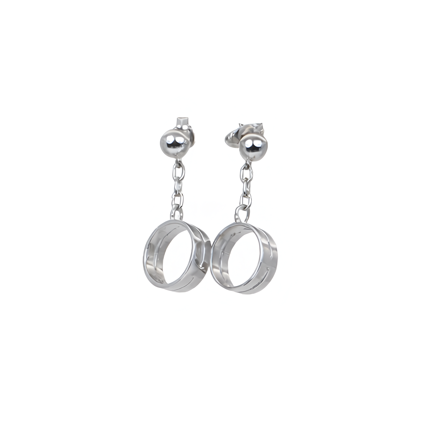 Quiet Loop Minimal Silver Earrings