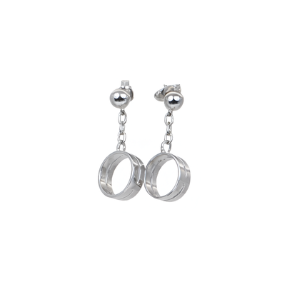 Quiet Loop Minimal Silver Earrings