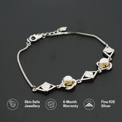 "Delicate Charm" 925 Silver Bracelet