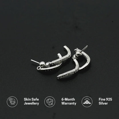 Minimalist Bar Sterling Silver Earrings