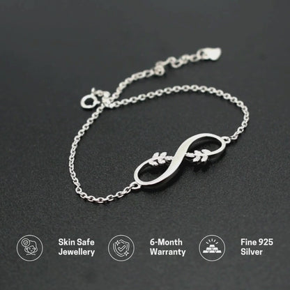 "Infinity Symbol" 925 Silver Bracelet
